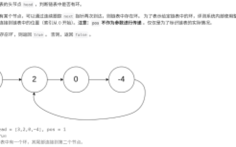 力扣141-JS环形链表